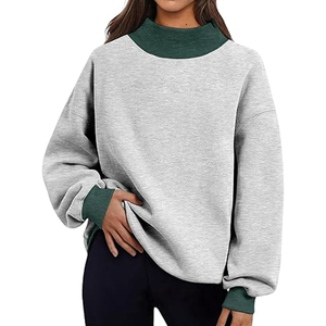 Sweat-shirt à col roulé unisexe OEM, 100% coton molletonné, impression personnalisée, broderie, vêtements décontractés d'hiver, fabricant en gros - Product Image 1