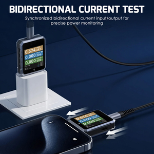 เครื่องทดสอบพลังงาน USB 4.0 ความแม่นยำสูง พร้อมจอแสดงผลแรงดันและกระแสไฟ 7 หลัก, เครื่องอ่าน E-Marker และเครื่องวิเคราะห์ลอจิกโปรโตคอล PD - Product Image 3