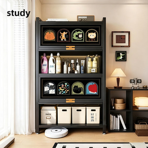 Armoire à chaussures en acier grande capacité, anti-poussière, peu encombrante, avec porte rabattable, design moderne et minimaliste, accès facile, rangement pour entrée - Product Image 6