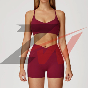 Offre Spéciale : Ensemble Sportif 2 Pièces de Haute Qualité – Soutien-Gorge de Sport et Short Taille Haute Effet Scrunch Butt pour Fitness et Gym - Product Image 4