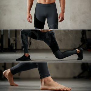 100% High Quality Polyester velvet Panel Compression Comfortable Skinny Pants Custom Bodybuilding Breathable Solid Plain Legging - Product Image 4