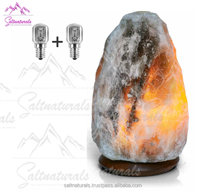 2025 Nueva lámpara de sal del Himalaya 3-5kg cristal de roca Original con cable de bombilla eléctrica y caja de regalo elegante - Product Image 6