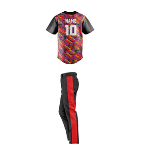 Uniformes de baseball imprimés légers et respirants, grandes tailles - Couleurs et tailles personnalisables, prix raisonnable - Product Image 5