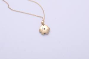 Collar con Colgante de Flor Azul, Plata de Ley 925 Sólida, Pétalo Esmaltado, Centro con Circonita Cultivada en Laboratorio, Joyería - Product Image 3