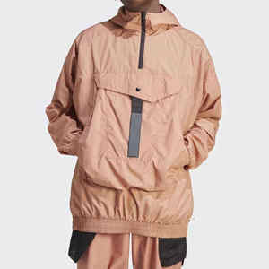 Front Big Pocket Quarter Zipper Softshell Windbreaker <b>Jackets</b> with Hood Waterproof <b>Running</b> Sporty Softshell <b>Jacket</b> for <b>Men</b> - Product Image 1