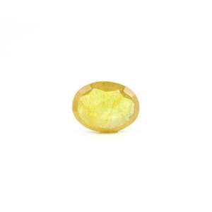 Natural Yellow Sapphire 3.85 Carat Oval Cut Loose Gemstone for Fine Jewelry - Product Image 2