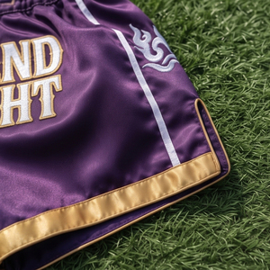 กางเกงมวยไทยสำหรับฝึกซ้อม กางเกงมวยไทยสำหรับแข่งขันระดับมืออาชีพ กางเกงมวยไทยปักลายขายส่ง - Product Image 6