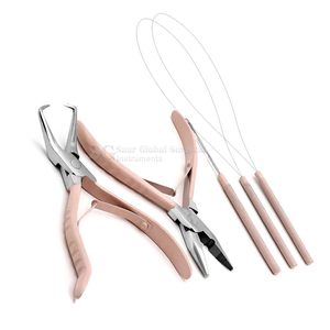 Pince à extensions capillaires Saar Global en acier inoxydable – Kit professionnel d'installation et de retrait - Product Image 3