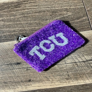 Bolso de Mano Rectangular de Algodón con Cuentas de Cristal en Forma de Estrella, Personalizado con Temática Deportiva, para Fiestas - Product Image 2