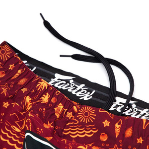 Pantalones Cortos de MMA Fair Tex para Hombre, Color Rojo Naranja con Estampado, Secado Rápido, Ajustados, para Artes Marciales Mixtas, Unisex para Adultos, AI-MS-817, Precio al por Mayor RTS - Product Image 3