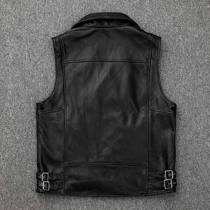 Chaleco de Motociclista de Cuero de Primera Calidad, Ropa Casual para Motociclistas, Proveedor Mayorista de Marca Privada, Chalecos Transpirables Ecológicos - Product Image 2
