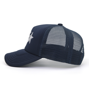 Gorra Trucker de Malla con Logotipo Bordado Personalizado, 5 Paneles, Hebilla de Plástico Ajustable, Gorra de Conductor de Camión, Gorra de Ocio para las Cuatro Estaciones - Product Image 2