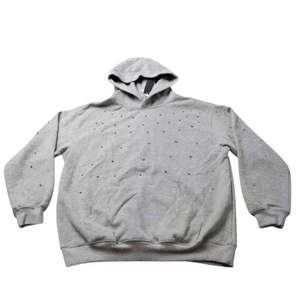 เสื้อฮู้ดดี้ผ้าฟลีซคอตตอน 100% ลายดอกไม้ขนาดใหญ่พิเศษ  แบบหนา  ตกแต่งด้วยคริสตัล  สไตล์ Y2K  สตรีทแวร์  ใส่ได้ทั้งชายและหญิง  มีกระเป๋า  เป็นมิตรต่อสิ่งแวดล้อม - Product Image 1