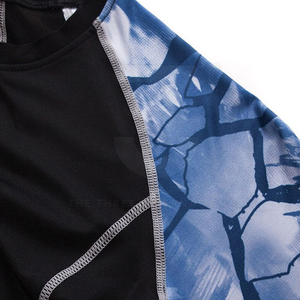 Traditional Pattern Spandex <b>Men</b> Rash Guards Pre Shrunk Fabric <b>Compression</b> Quick Dry Full Sleeve 220g High Quality in Wholesale - Product Image 5