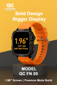 2025 Đồng hồ thông minh theo dõi sức khỏe cho nam fn05 qx12 Đồng hồ thông minh màn hình LED TFT 1.96 HD Đèn pin gọi điện thoại BT vc30f HR BP SpO2 silicon ngoài trời - Product Image 2