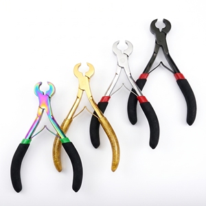 Hair Extension Keratin Bond <b>Cutter</b> Gold Titanium Color Sharp <b>Edge</b> Tool for Clean and Precise Pre-Installation Cutting - Product Image 1