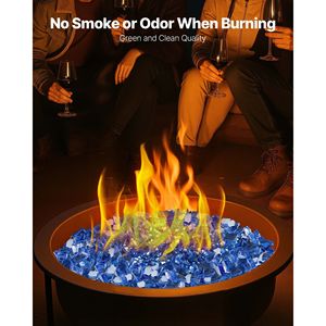 Vetro per Focolare ad Alta Temperatura 10LBS/4.5KG, Riflettente da 1/4 di Pollice, Senza Fumo, per Caminetti e Accessori - Product Image 4