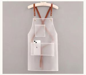 Waterproof Oilproof PVC TPU Salon <b>Apron</b> 3 Colors Thick Hairdresser Beauty Tattoo <b>Work</b> <b>Apron</b> - Product Image 5
