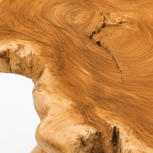 Table basse ARTERRA en teck massif, faite à la main, écologique, facile à nettoyer, durable, moderne, en racine de teck récupérée, pour salon et maison - Product Image 3