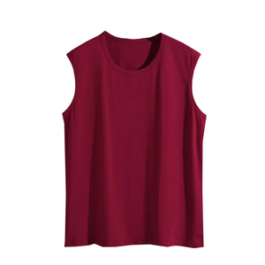 OCCENTIA IINTERNATIONAL <b>Men's</b> Fashion <b>Vest</b> Cotton Spandex Breathable Knitted Tight Tank Top Home Sleep Casual Boy Sexy - Product Image 3