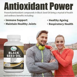 Capsule di Olio di Semi Neri a Marchio Privato con Olio di Semi Neri Puro Pressato a Freddo Nigella Sativa <span class=keywords><strong>Cumino</strong></span> per la Salute di Pelle e Capelli - Product Image 2