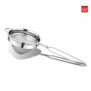 Premium Quality SS Classic conical tea and coffee <b>strainer</b> with Long Handle and Hanging Loop Small Conical - Product Image 1
