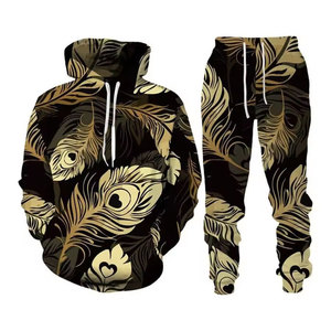 Ensemble de survêtement sport décontracté pour hommes, en coton uni avec logo, idéal pour la gym et le fitness, personnalisable, offre spéciale - Product Image 6
