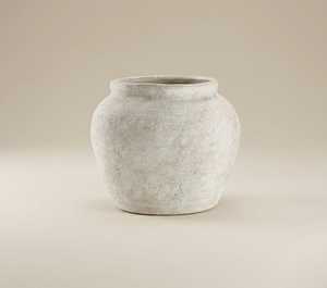 แจกันดอกไม้เซรามิกพอร์ซเลนลายทางทรงกลมทันสมัยสไตล์นอร์ดิก งานแฮนด์เมด พร้อมดอกไม้ประดิษฐ์สำหรับงานแต่งงาน (ตัวอย่างสำหรับใช้) - Product Image 3