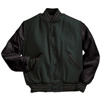 Vestes universitaires unisexes vierges personnalisées en gros avec design patchwork et logos brodés/en chenille sur le devant