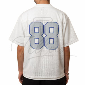 เสื้อยืดตาข่ายโพลีเอสเตอร์คุณภาพสูง 100% สำหรับผู้ชาย สีพื้น เสื้อยืดตาข่ายฤดูร้อน สินค้าอินเทรนด์ เสื้อยืดตาข่ายแบบกำหนดเอง OEM - Product Image 6