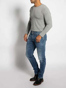 Jeans pour hommes en coton délavé avec dentelle, de qualité export OEM, au design décontracté et tendance, fabriqués au Bangladesh. - Product Image 2