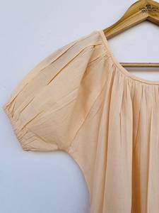 กระเป๋าผ้าคอตตอนโครงสร้างนุ่มนุ่มมีกระดุมปิดตาตะขอเกี่ยวแขนพอง - Product Image 4