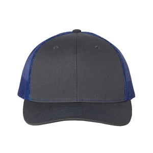Casquettes de camionneur brodées 6 panneaux de qualité supérieure en gros et casquettes de sport en maille snapback tendance avec couleurs assorties - Product Image 3