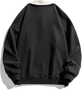 Sudadera Deportiva Personalizada, Transpirable, de Gran Tamaño, de Algodón y Poliéster, con Combinación de Colores, 320 g/m², Tejido Estampado, Manga Larga, para Hombre, Estilo Rugby - Product Image 3