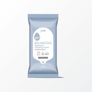 แผ่นเช็ดทำความสะอาดเครื่องสำอาง Prreti Korean K-Beauty Hyalruronik Cleansing Tisyu 20 แผ่น ผลิตในเกาหลี ผลิตภัณฑ์ดูแลส่วนบุคคล ของใช้ในครัวเรือน - Product Image 4