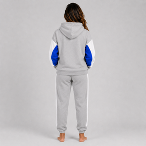 Ensemble de survêtement pour femme de haute qualité, nouveau modèle 2 pièces, en molleton uni, chaud, avec capuche, pour l'hiver, nouvelle mode - Product Image 2