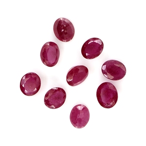Rubis naturels de Bangkok, ovales calibrés 5x6mm, pierres précieuses naturelles en vrac pour la fabrication de bijoux, prêtes à l'emploi - Product Image 4