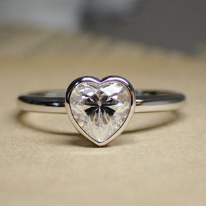 Bague de fiançailles/mariage vintage en or jaune 14 carats avec diamant de culture IGI/GIA, or blanc fin unisexe, pour anniversaire, digne d'une fête - Product Image 1