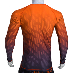Custom Men Compression Rash Guard Long Sleeve Sublimated BJJ MMA Fight <b>Shirt</b> Quick Dry Breathable Gym Fitness Base Layer Top - Product Image 6