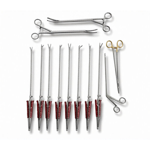 PISSCO Lumbar Spine Surgery Curettes Set Lateral Spinal Orthopedic Surgical <b>Instrument</b> Set Kerrison Rongeur set of 17 pcs - Product Image 3