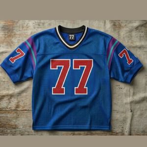 Nouveau T-shirt en maille pour homme de haute qualité, style streetwear américain, tendance vintage, manches courtes, couleur noire, pour le printemps et l'été - Product Image 5