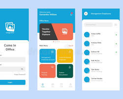 Application de gestion RH avec gestion des présences, des absences, du salaire, des dossiers des employés, du recrutement, des performances et de la communication d'équipe pour Mac et Internet Stock - Product Image 2