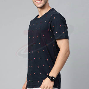 Camisetas Lisas de Cuello Redondo de Algodón 100% de 220 GSM de Peso Pesado con Diseño de Logotipo Personalizado para Hombre, ODM y OEM - Product Image 3