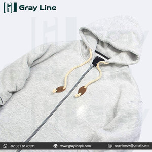 Men's Heavyweight <b>Zip</b>-Up Hoodie Polyester Cotton Full Zipper <b>Hooded</b> Warm Winter Hoodie - Product Image 5