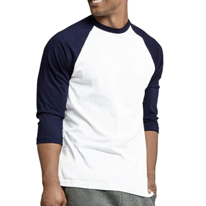 T-shirt de baseball vintage à manches raglan contrastées pour homme, streetwear de haute qualité, coupe classique, vêtements personnalisés pour homme - Product Image 3