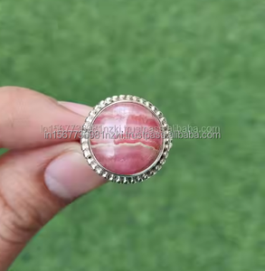 Venta caliente anillo de plata esterlina bohemio Rodocrosita anillo de regalo para mujer joyería fina para regalo de Navidad - Product Image 5