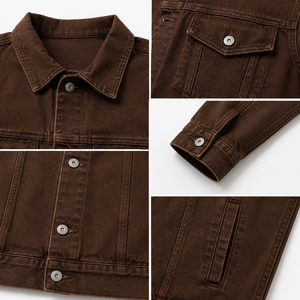 Veste en jean polyvalente pour homme, fabriquée avec un tissu résistant et un style classique, offrant un confortable effet superposé pour les tenues décontractées et les voyages. - Product Image 6