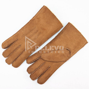ถุงมือหนังแท้กันหนาวสำหรับฤดูหนาว  บุซับในอุ่น  ขายส่งจำนวนมาก - Product Image 1