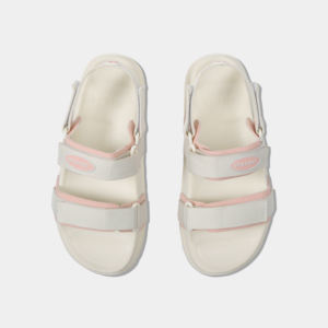 Sandales décontractées à plateforme pour fille, légères, à séchage rapide, avec bride de talon amovible, à brides croisées, bout ouvert et empeigne en nylon, couleur blanche - Product Image 2