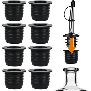 Set di 8 Versatori per Bottiglie di Liquore, Beccucci Ispirati all'Olio d'Oliva per Accessori per Bevande con Collo Largo, Adattatori per Versare Alcolici - Product Image 1